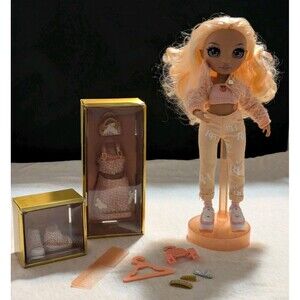 MGA ☆ RAINBOW HIGH / Shadow High ☆ Series 3 : Georgia Bloom - Peach Fashion Doll